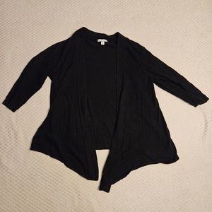 New York and Company Open Cardigan Black for Women Size L